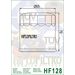 TEPALO FILTRAS HIFLOFILTRO HF128