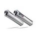 DUAL SLIP-ON EXHAUST GPR SATINOX CA.13.SAT BRUSHED STAINLESS STEEL
