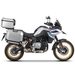 COMPLETE SET OF ALUMINUM CASES SHAD TERRA, 37L TOPCASE + 36L / 47L SIDE CASES, INCLUDING MOUNTING KIT AND PLATE SHAD BMW F750 GS / F850 GS