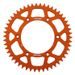 REAR ALU SPROCKET SUPERSPROX RAL-990:50-ORG, ORANŽINĖS SPALVOS 50T, 520