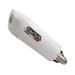 SLIP-ON EXHAUST GPR ALBUS EVO4 E4.H.259.ALBE4 WHITE GLOSSY INCLUDING REMOVABLE DB KILLER AND LINK PIPE