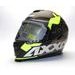 FULL FACE HELMET AXXIS EAGLE SV DIAGON D2 MATT FLUOR YELLOW, XS DYDŽIO