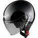 JET HELMET AXXIS SQUARE SOLID BLACK GLOSS, M DYDŽIO