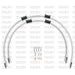 RACE FRONT BRAKE HOSE KIT VENHILL POWERHOSEPLUS BMW-11004F-WT (2 ŽARNELĖS RINKINYJE) WHITE HOSES, CHROMED FITTINGS