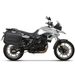 COMPLETE SET OF BLACK SIDE ALUMINUM CASES 36L / 47L SHAD TERRA BLACK INCLUDING MOUNTING KIT SHAD BMW F 650 GS/ F 700 GS/ F 800 GS