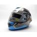 FULL FACE HELMET AXXIS COBRA RAGE A0 GLOSS PEARL WHITE, L DYDŽIO