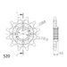 CHAIN KIT EK -, AUKSINĖS SPALVOS CHAIN 520 RRSM, NON-SEALED, CHK FRONT SPROCKET SUPERSPROX, CHK REAR SPROCKET SUPERSPROX STEALTH SKIRTAS SUZUKI RM-Z 450 2008-2012