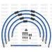 STANDARD FRONT BRAKE HOSE KIT VENHILL POWERHOSEPLUS KAW-6003FS-SB (5 ŽARNELĖS RINKINYJE) SOLID BLUE HOSES, STAINLESS STEEL FITTINGS