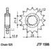 PRIEKINĖ ŽVAIGŽDĖ JT JTF 1586-16RB 16T, 525 SU GUMINE PAGALVĖLE