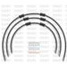 STANDARD FRONT BRAKE HOSE KIT VENHILL POWERHOSEPLUS KAW-9002F-BK (3 ŽARNELĖS RINKINYJE) BLACK HOSES, CHROMED FITTINGS