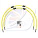 CROSSOVER FRONT BRAKE HOSE KIT VENHILL POWERHOSEPLUS KAW-10009FB-YE (2 ŽARNELĖS RINKINYJE) YELLOW HOSES, BLACK FITTINGS