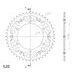 REAR SPROCKET SUPERSPROX STEALTH RST-855:45-GLD, AUKSO SPALVOS 45T, 520