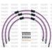 STANDARD FRONT BRAKE HOSE KIT VENHILL POWERHOSEPLUS YAM-6003FB-PU (3 ŽARNELĖS RINKINYJE) PURPLE HOSES, BLACK FITTINGS