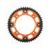 REAR SPROCKET SUPERSPROX STEALTH RST-898:50-ORG, ORANŽINĖS SPALVOS 50T, 428