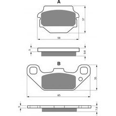 BREMŽU UZLIKAS GOLDFREN 091 AD OFF-ROAD FRONT