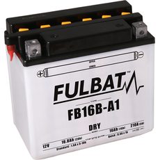 Standarta akumulators (ar skābes ampulām) FULBAT FB16B-A1 (YB16B-A1) Acid pack included