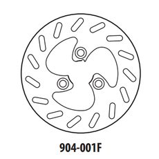 BREMŽU DISKS GOLDFREN 904-001F PRIEKŠ. 220 MM