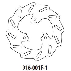 BREMŽU DISKS GOLDFREN 916-001F-1 PRIEKŠ. 190 MM