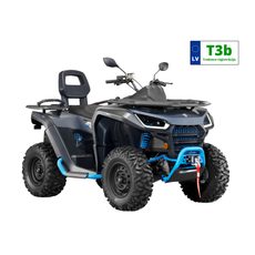 SEGWAY KVADRACIKLS SNARLER AT6L BASIC AR TRAKTORA REĢISTRĀCIJU, PELĒKS/ZILS