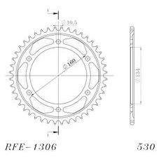 AIZMUGURĒJAIS ZOBRATS SUPERSPROX RFE-1306:44-BLK MELNS/PELĒKS 44T, 530