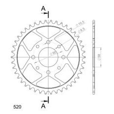 AIZMUGURĒJAIS ZOBRATS SUPERSPROX RFE-273:42-BLK MELNS/PELĒKS 42T, 520