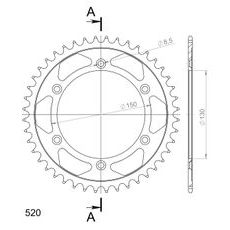 AIZMUGURĒJAIS ZOBRATS SUPERSPROX RFE-245:44-BLK MELNS/PELĒKS 44T, 520