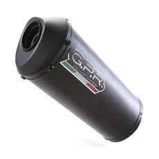 UNIVERSAL RACING SILENCER GPR GHISA TUNING.RACE.10 MATTE BLACK WITHOUT LINK PIPE