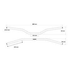STŪRE ACCOSSATO HB009 ALUMINIUM MADE WITH CONSTANT DIAMETER - 22 MM SUDRABA