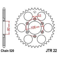 AIZMUGURĒJAIS ZOBRATS JT JTR 22-42 42T, 520