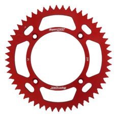 REAR ALU SPROCKET SUPERSPROX RAL-209:52-RED SARKANS 52T, 420