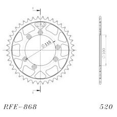 AIZMUGURĒJAIS ZOBRATS SUPERSPROX RFE-868:42-BLK MELNS/PELĒKS 42T, 520