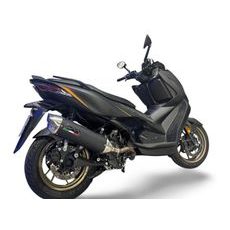 SLIP-ON EXHAUST GPR FURORE-X SCOOTER Z.18.2.RACEDB.FXSC MATTE BLACK INCLUDING REMOVABLE DB KILLER AND LINK PIPE