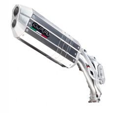 SLIP-ON EXHAUST GPR HYPER SONIC BMW.56.1.HYSOIN BRUSHED STAINLESS STEEL INCLUDING REMOVABLE DB KILLER AND LINK PIPE