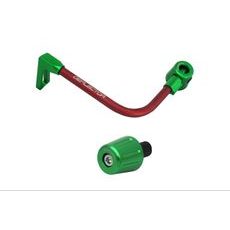 LEVER GUARD ACCOSSATO WITH RED HOSE AND JOINT LEFT, ALUMINIUM