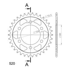AIZMUGURĒJAIS ZOBRATS SUPERSPROX RFE-478:34-BLK MELNS/PELĒKS 34T, 520