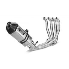 PILNA IZPLŪDES SISTĒMA 4X2X1 MIVV SPEED EDGE X.KA.0005.SRX NERŪSĒJOŠĀ TĒRAUDA/CARBON CAP "REPLICA" VERSIJA