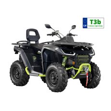 SEGWAY KVADRACIKLS SNARLER AT6L BASIC AR TRAKTORA REĢISTRĀCIJU, MELNS/ZAĻŠ