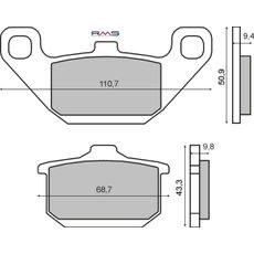 BREMŽU UZLIKAS RMS 225101490 ORGANISKS
