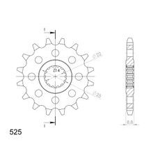 PRIEKŠĒJAIS ZOBRATS SUPERSPROX CST-301:16