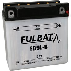 STANDARTA AKUMULATORS (AR SKĀBES AMPULĀM) FULBAT FB9L-B (12N9-3B) (YB9L-B) ACID PACK INCLUDED