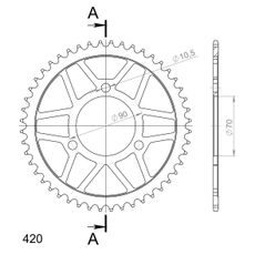 AIZMUGURĒJAIS ZOBRATS SUPERSPROX RFE-239:48-BLK MELNS/PELĒKS 48T, 420