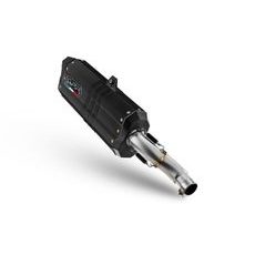 SLIP-ON EXHAUST GPR HYPER SONIC E5.H.264.HYSOBLK MATTE BLACK INCLUDING REMOVABLE DB KILLER AND LINK PIPE