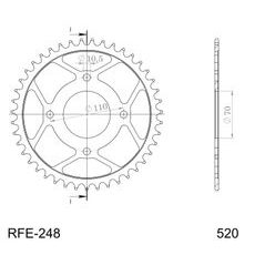 AIZMUGURĒJAIS ZOBRATS SUPERSPROX RFE-248:44-BLK MELNS/PELĒKS 44T, 520
