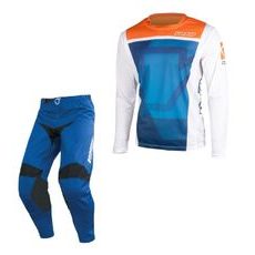 SET OF MX PANTS AND MX JERSEY YOKO TRE+KISA BLUE; BLUE/ORANGE 36 (XL)