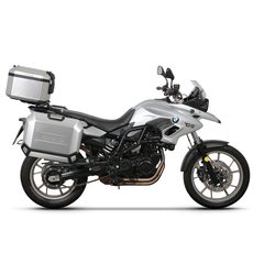 Complete set of aluminum cases SHAD TERRA, 37L topcase + 36L / 47L side cases, including mounting kit and plate SHAD BMW F 650 GS/ F 700 GS/ F 800 GS