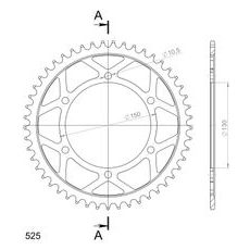 AIZMUGURĒJAIS ZOBRATS SUPERSPROX RFE-300:49-BLK MELNS/PELĒKS 49T, 525