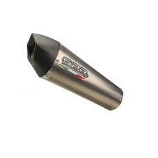SLIP-ON EXHAUST GPR NEW GRAND PRIX EVO TITANIUM E4.D.133.CAT.GPAN.TO BRUSHED TITANIUM INCLUDING REMOVABLE DB KILLER, LINK PIPE AND CATALYST