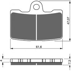 BREMŽU UZLIKAS GOLDFREN 269 GP6 (1 SET = 4 PCS)