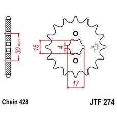 PRIEKŠĒJAIS ZOBRATS JT JTF 274-13 13T, 428