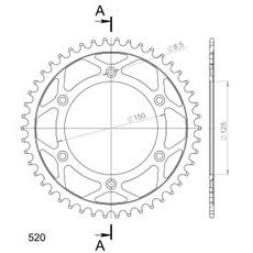 AIZMUGURĒJAIS ZOBRATS SUPERSPROX RFE-990:46-BLK MELNS/PELĒKS 46T, 520